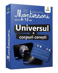 Universul - Corpuri ceresti. Carti de joc educative Montessori 6-12 ani