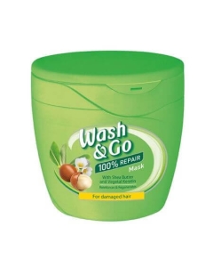 Wash & Go Masca pentru par deteriorat cu unt de shea si Keratina, 300 ml