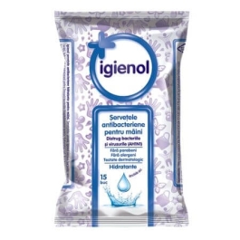 Igienol Servetele antibacteriene pentru maini 15 buc