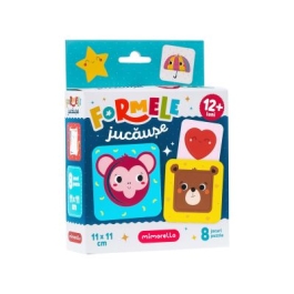 Joc educativ. Puzzle Mimorello. Formele jucause