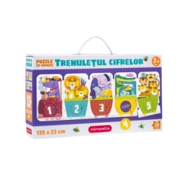 Joc educativ - Puzzle Mimorello - Trenuletul cifrelor