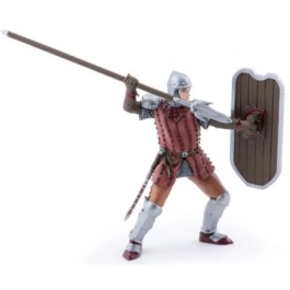 Figurina Papo cavaler cu sulita si scut maro