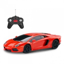 Masina cu telecomanda Lamborghini Aventador rosu scara 1 24 Rastar