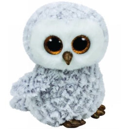 Bufnita de plus Boos Owlette Ty alba 24 cm