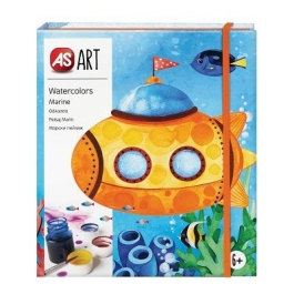 Set desen As Art acuarela peisaj marin