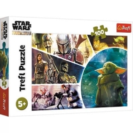 Puzzle 100 piese Star Wars Baby Yoda mandalorianul Trefl