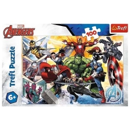 Puzzle 100 piese Avengers Puterea razbunatorilor Trefl