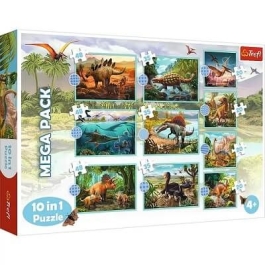 Puzzle 10in1 Lumea dinozaurilor Trefl