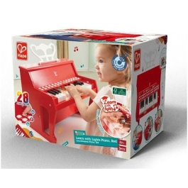 Pian electronic rosu cu lumini Hape