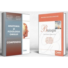 Pachet Admitere la Facultatea de Medicina Compendiu Anatomia si Fiziologia Omului si Manual de biologie pentru clasa a 11-a - Dan Cristescu