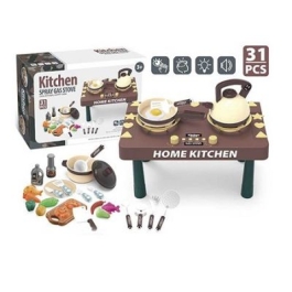 Aragaz cu Baterii  Accesorii Bucatarie 31 piese