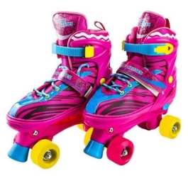 Patine cu rotile PVC marimea M roz