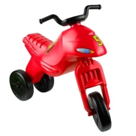 Motocicleta fara pedale rosie