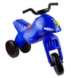 Motocicleta fara pedale albastra