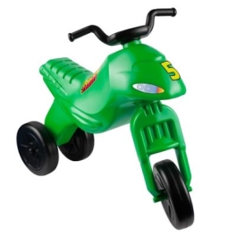 Motocicleta fara pedale verde