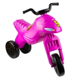 Motocicleta fara pedale roz