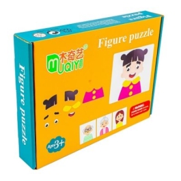 Puzzle magnetic din lemn Meserii  Familie