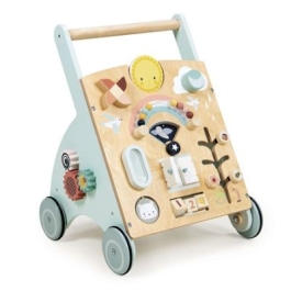 Antemergator cu activitati din lemn premium Sunshine Baby Activity Walker