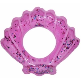 Colac Baie Gonflabil 70 cm Scoica cu Sclipici roz