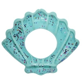 Colac Baie Gonflabil 70 cm Scoica cu Sclipici turcoaz