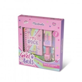 Set infrumusetare si notebook Martinelia Super Girl