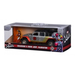Set masinuta metalica jeep Gladiator scara 1 32 si figurina din metal Colossus Jada