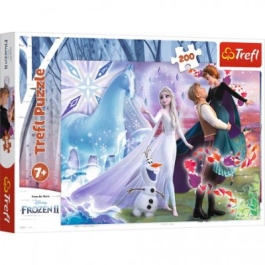 Puzzle 200 Frozen2 Universul magic Trefl
