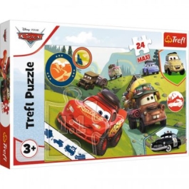 Puzzle 24 Maxi Cars Masinutele fericite Trefl