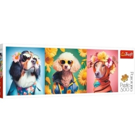Puzzle 500 Panorama Saptamana modei cateilor Trefl