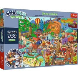 Puzzle 500. Spy Guy Obiecte pierdute in Europa Trefl