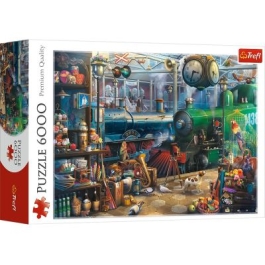 Puzzle 6000 piese. Statia de tren Trefl