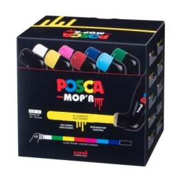 Set 8 markere PCM22 varf rotund buretat 3. 0-19. 0 mm UNI Posca Mopr