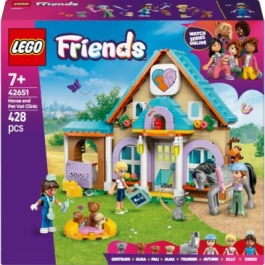 LEGO Friends. Clinica veterinara pentru cai si animale de companie 42651 428 piese