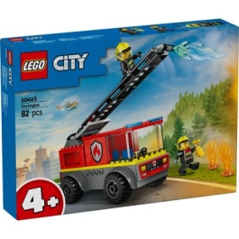 LEGO City Camion de pompieri cu scara 60463 82 piese