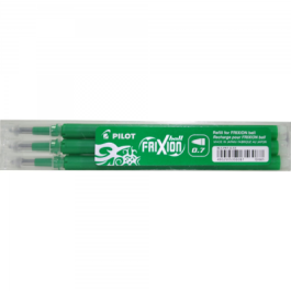 Rezerva roller Pilot Frixion BLS-FR7-B-S3 plastic 0. 7mm Fine verde set 3 buc