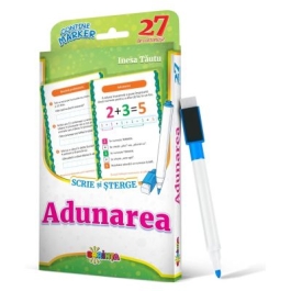 27 de cartonase. Scrie si sterge. Adunarea