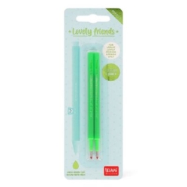 Set 2 rezerve pix Lovely Friends neon green Legami