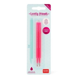 Set 2 rezerve pix Lovely Friends neon pink Legami