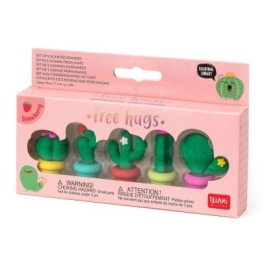 Set 5 radiere parfumate Free Hugs Cactus Legami