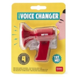 Mini megafon cu schimbator de voce rosu Legami
