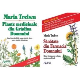 Pachet 2 carti Plante medicinale din gradina Domnului si Sanatate din farmacia Domnului - Maria Treben