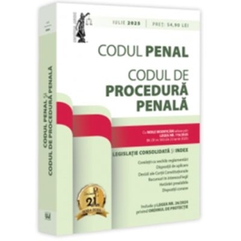 Codul penal si Codul de procedura penala iulie 2025. Editie tiparita pe hartie alba - Dan Lupascu