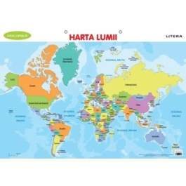 Descopera Harta lumii planse educationale