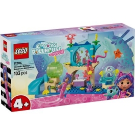LEGO Gabbys Dollhouse. Aventurile in acvariu ale sirenei Gabby 11204 103 piese