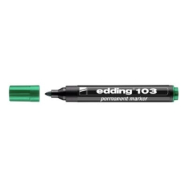 Marker Edding 103 permanent varf rotund 1. 5-3mm verde