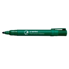 Marker permanent A-series varf rotund 2 mm verde