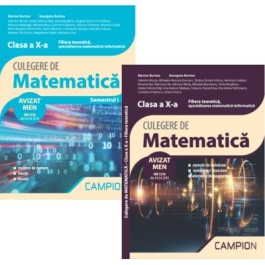 Pachet Culegeri de matematica. Clasa a 10-a semestrele 1 si 2. Filiera teoretica specializarea matematica-informatica - Marius Burtea
