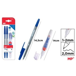 Set 2 pixuri albastre Main Paper varf 1 mm creion corector 4 ml blister