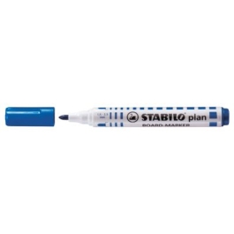 Marker pentru tabla Stabilo Plan 64 varf rotund 2. 5-3. 5mm albastru