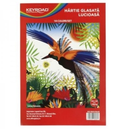 Hartie glasata Keyroad 238x338 mm lucioasa top 10 coli